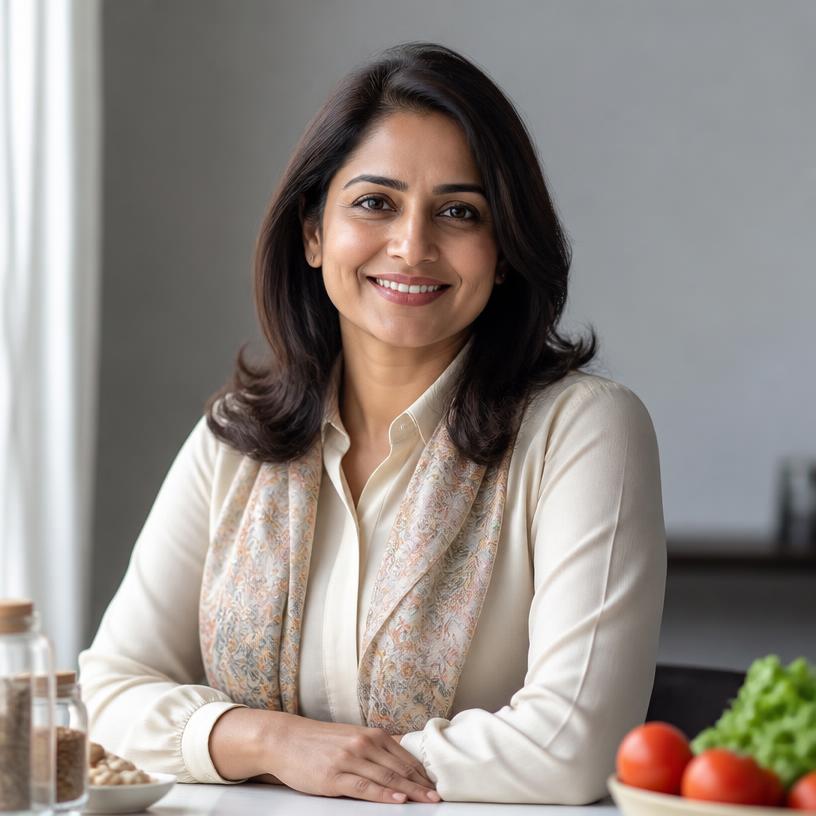 Portrait of Dr. Neha Bhatt, food scientist and writer
